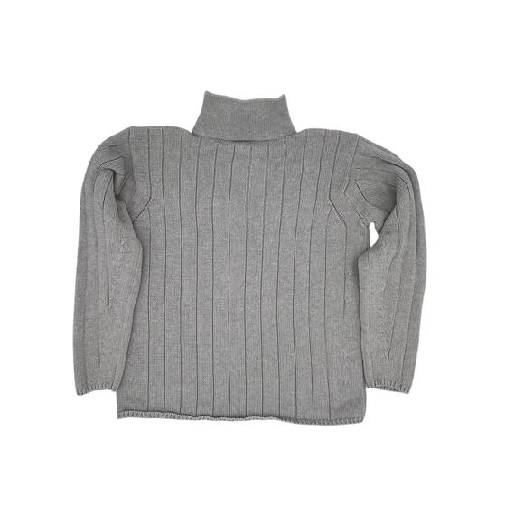 Polo Jeans Co. Ralph Lauren Men's Henley Pullover Chunky knit Seater in grey - Picture 6 of 9